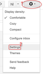 Settings Gmail